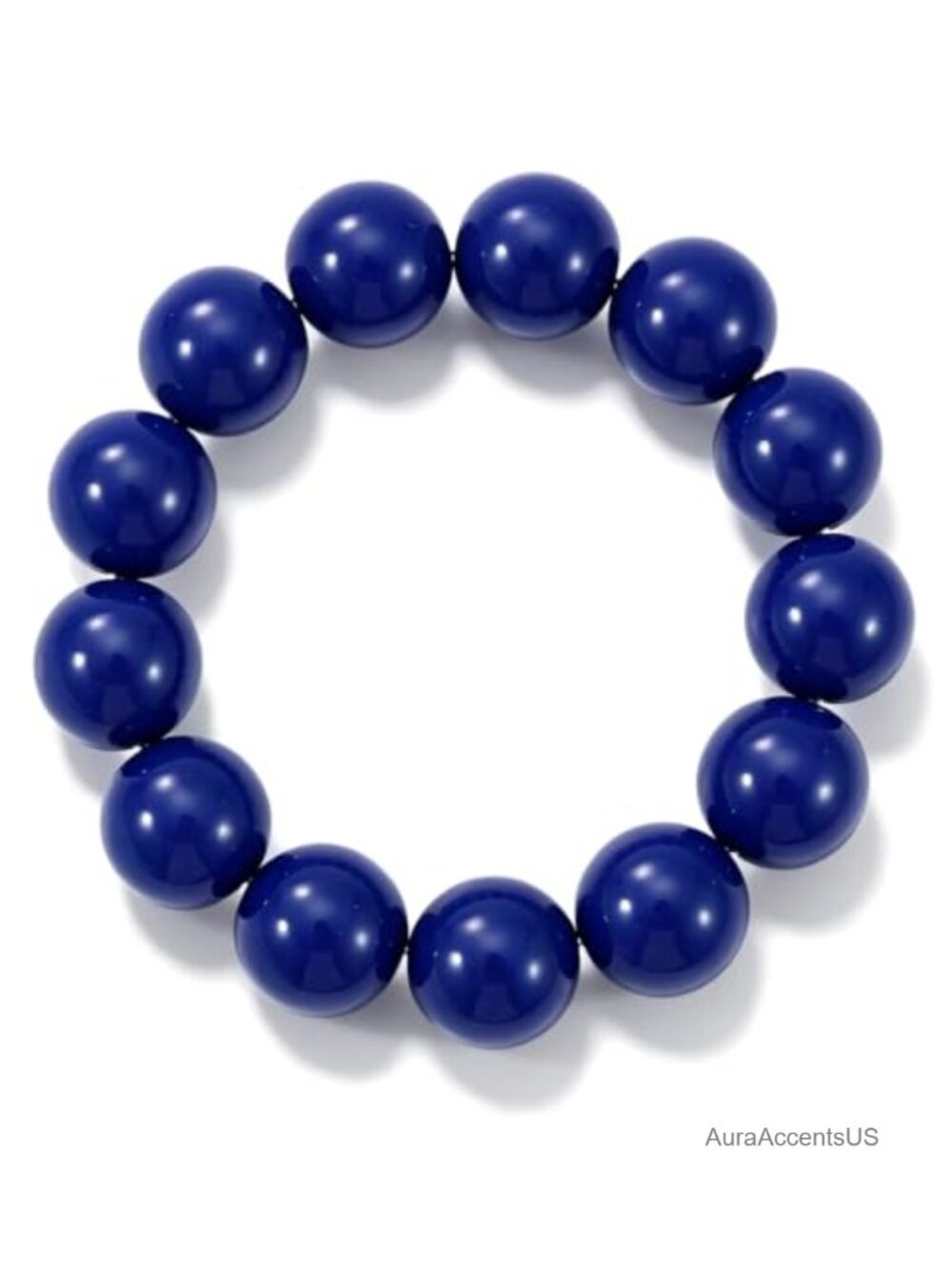 Acrylic Beaded Stretch Bracelet Chunky Minimalist Stackable Wrist Wear